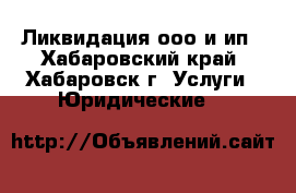 Ликвидация ооо и ип - Хабаровский край, Хабаровск г. Услуги » Юридические   